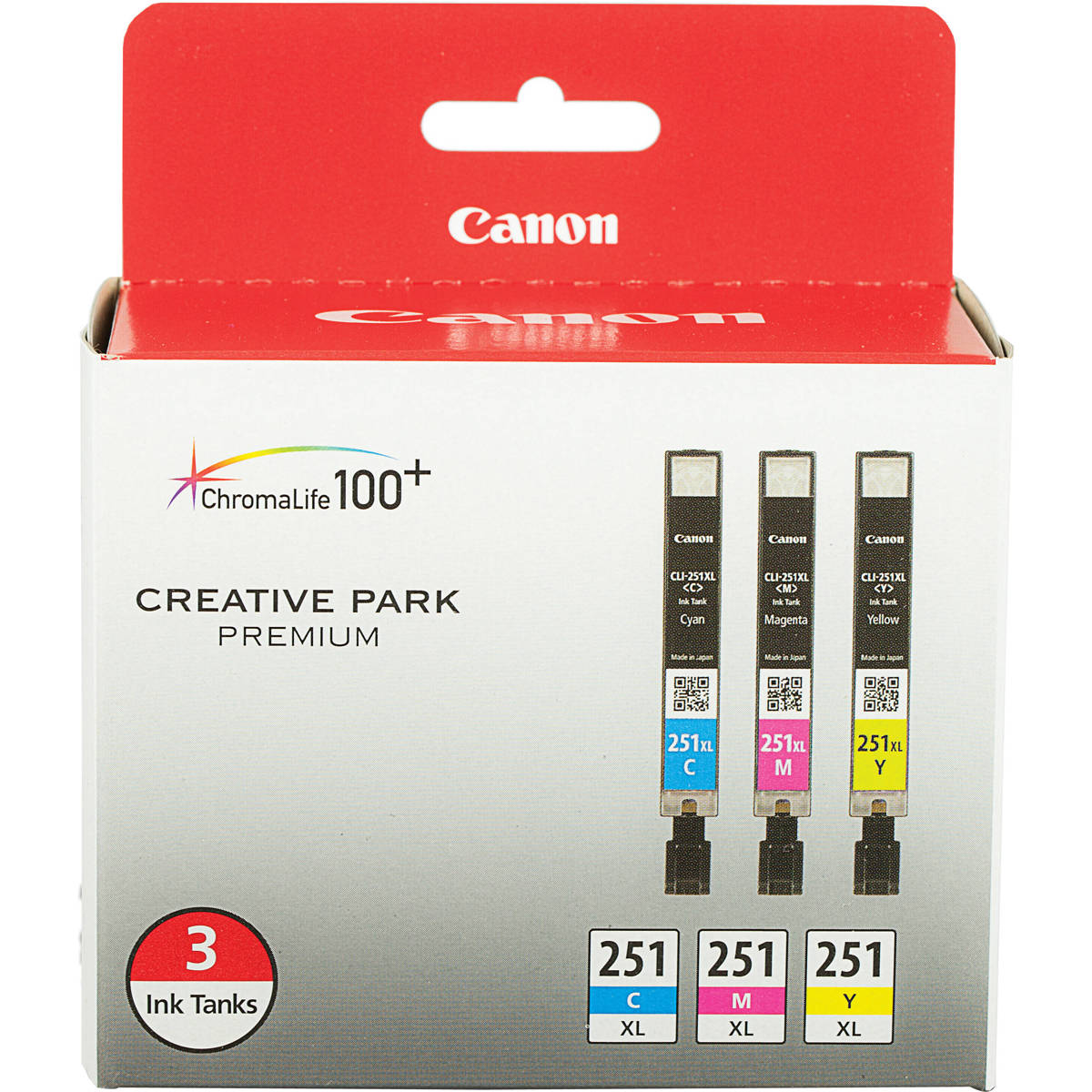 

Canon CLI-251XL 3-Cartridge Color Ink Set for Many PIXMA Printers