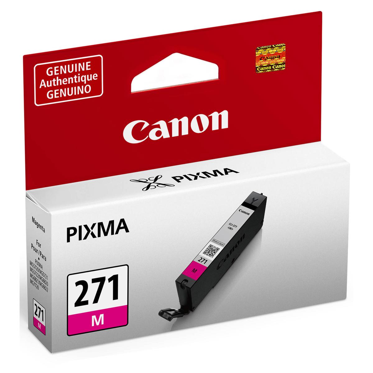 

Canon CLI-271 Magenta Ink Tank for Select PIXMA MG, TS Series Printers - 6.5ml