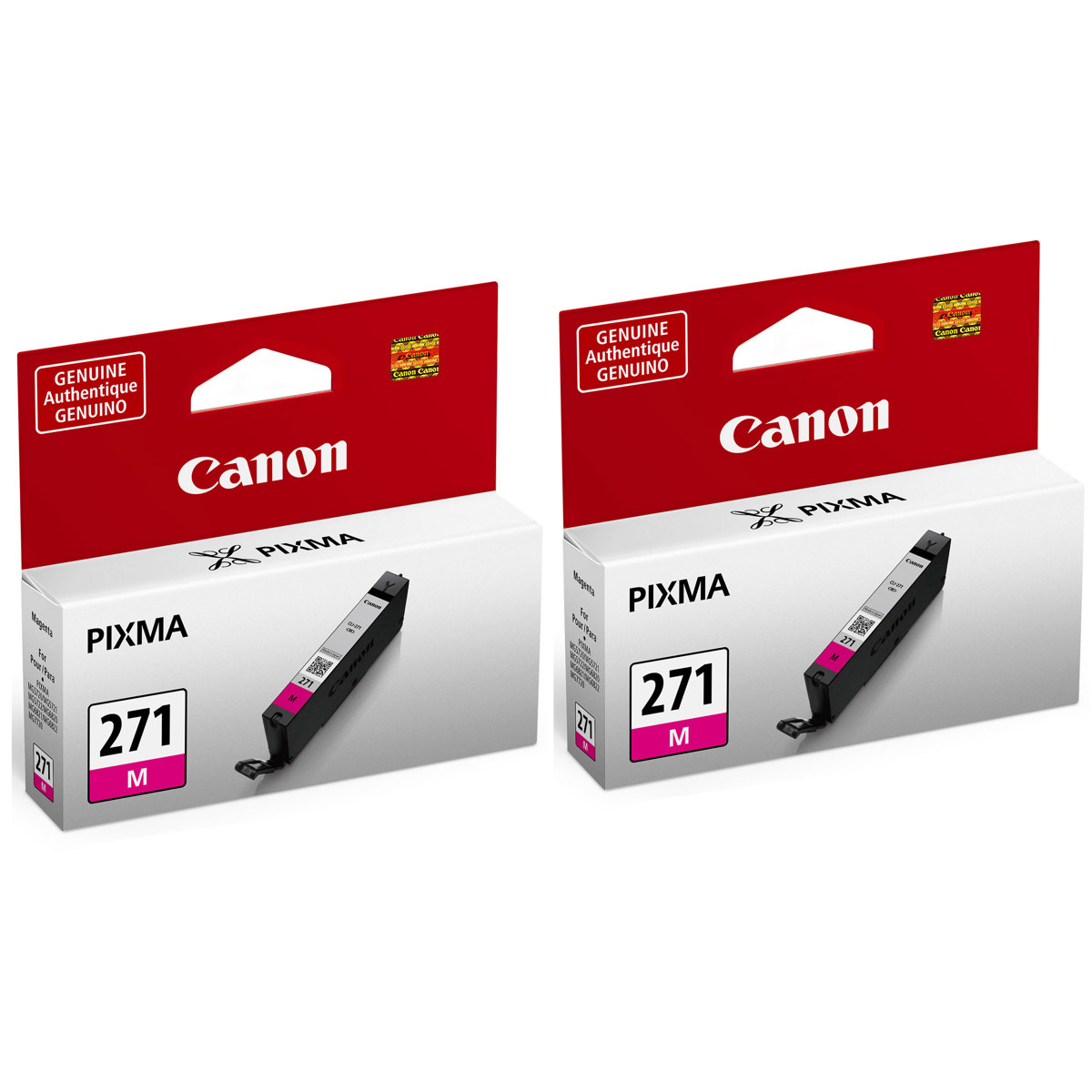 

Canon CLI-271 6.5ml Magenta Ink Tank for Select PIXMA Printers, 2-Pack
