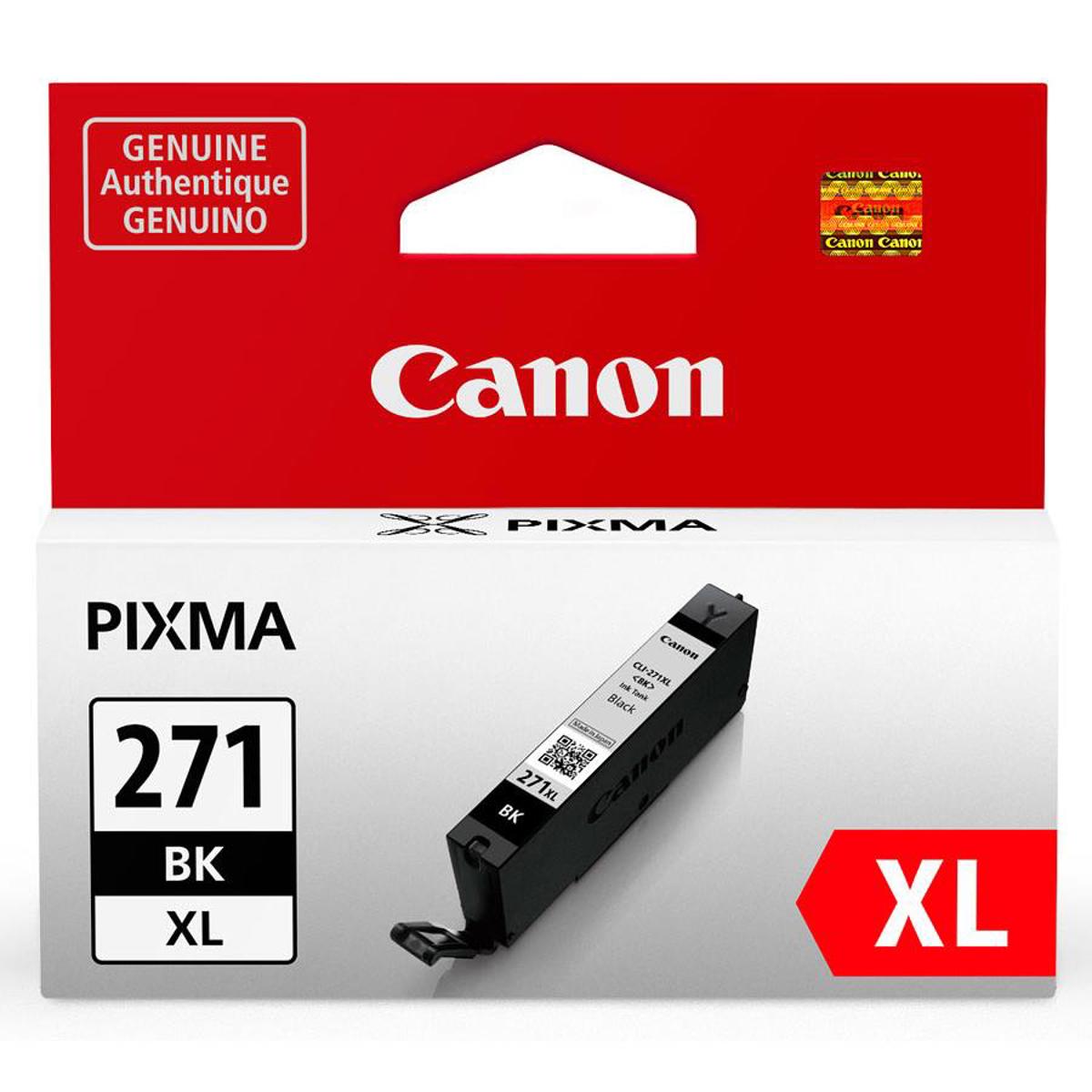 

Canon CLI-271 XL Black Ink Tank for Select PIXMA MG, TS Series Printers - 10.8ml