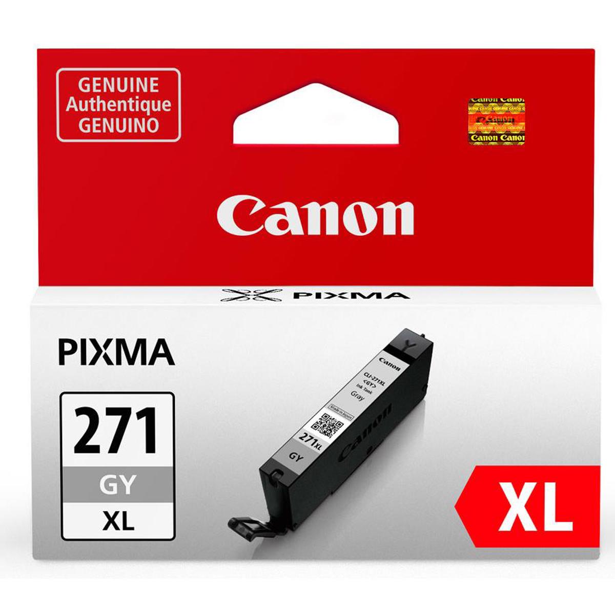 

Canon CLI-271 XL Gray Ink Tank for Select PIXMA MG, TS Printers - 10.8ml