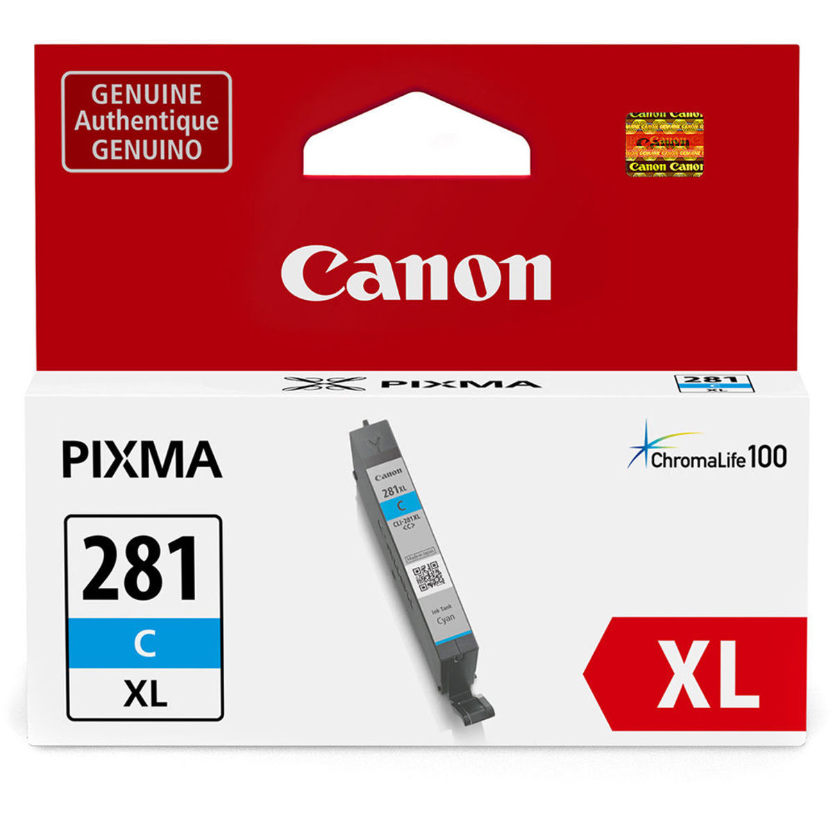 

Canon CLI-281 XL Cyan Ink Tank for Select PIXMA TR, TS Series Printers - 8.3ml