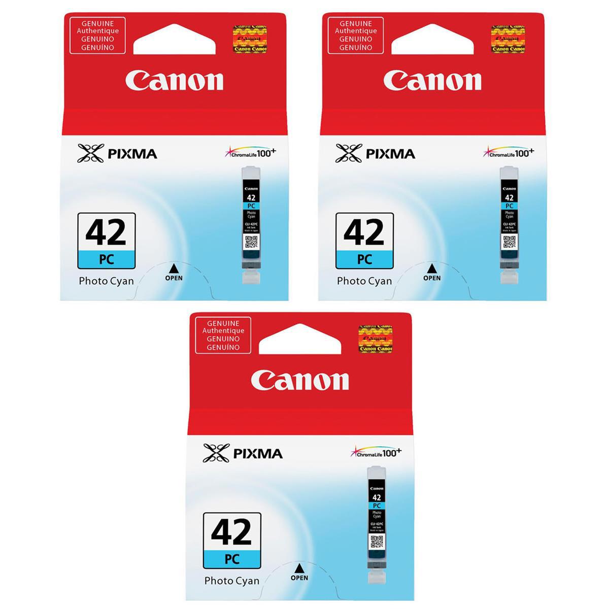 

Canon CLI-42 Photo Cyan Ink Cartridge, 3-Pack