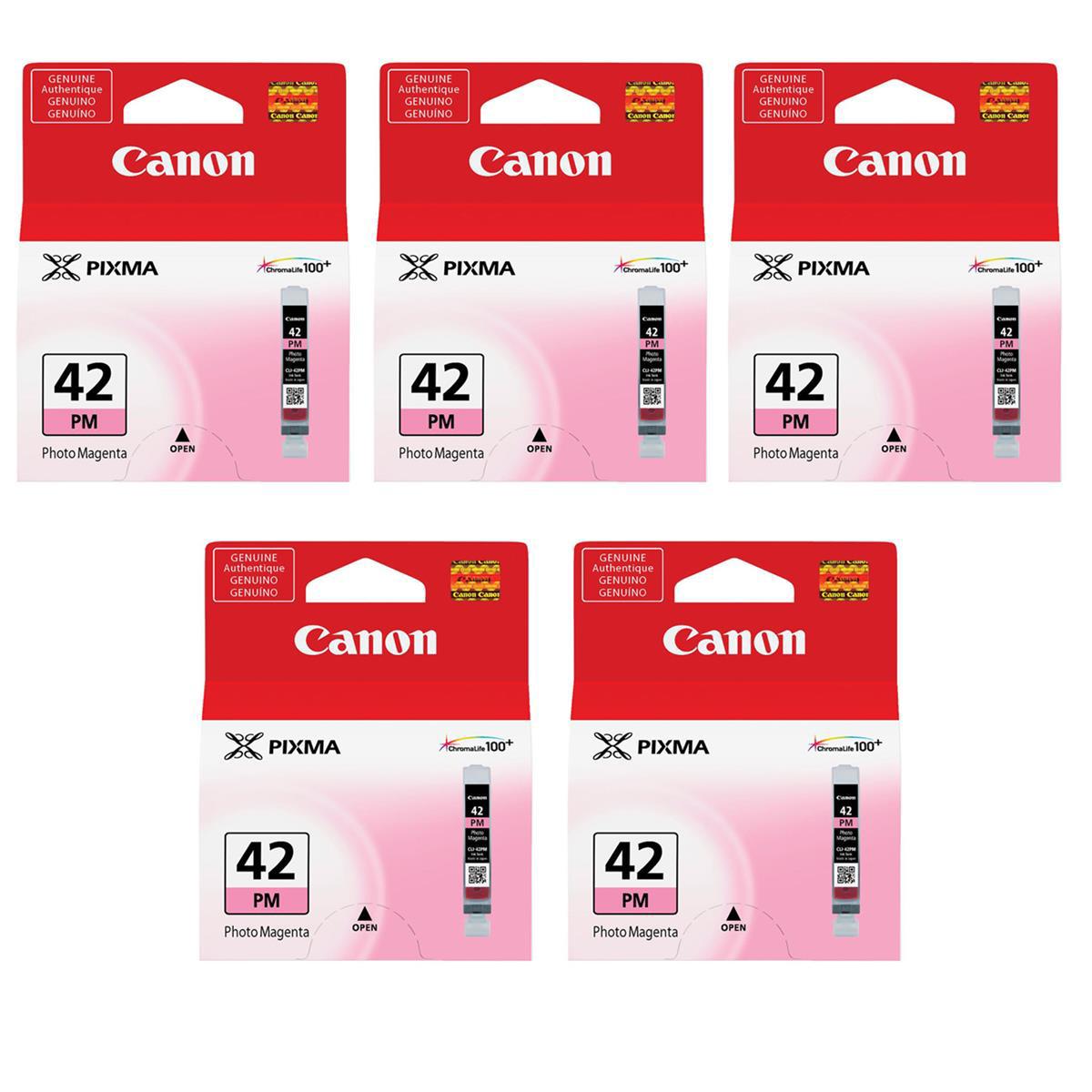 

Canon CLI-42 Photo Magenta Ink Cartridge for Pixma PRO-100 Inkjet Printer,5-Pack