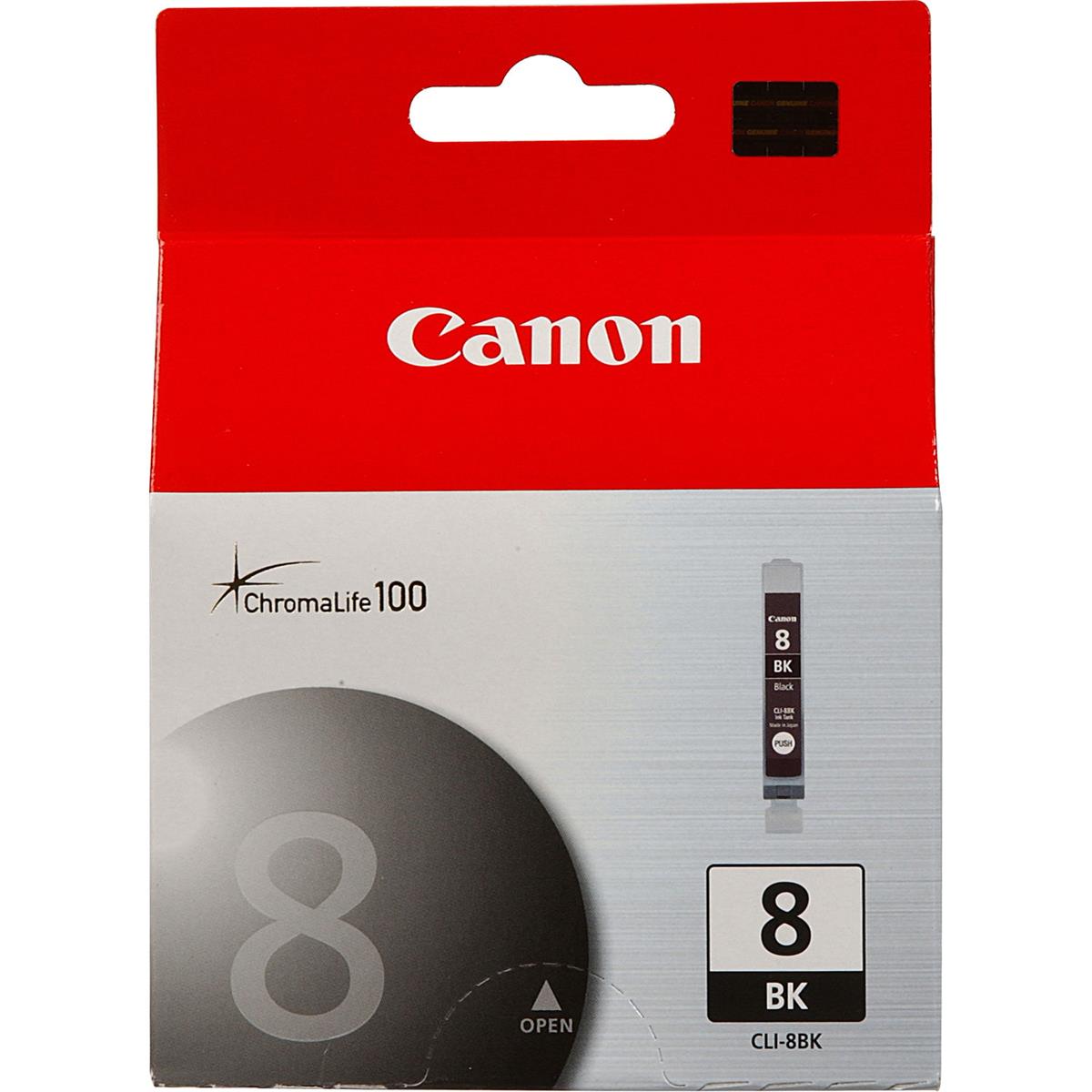 Image of Canon CLI-8Bk Black Ink Cartridge for PIXMA iP
