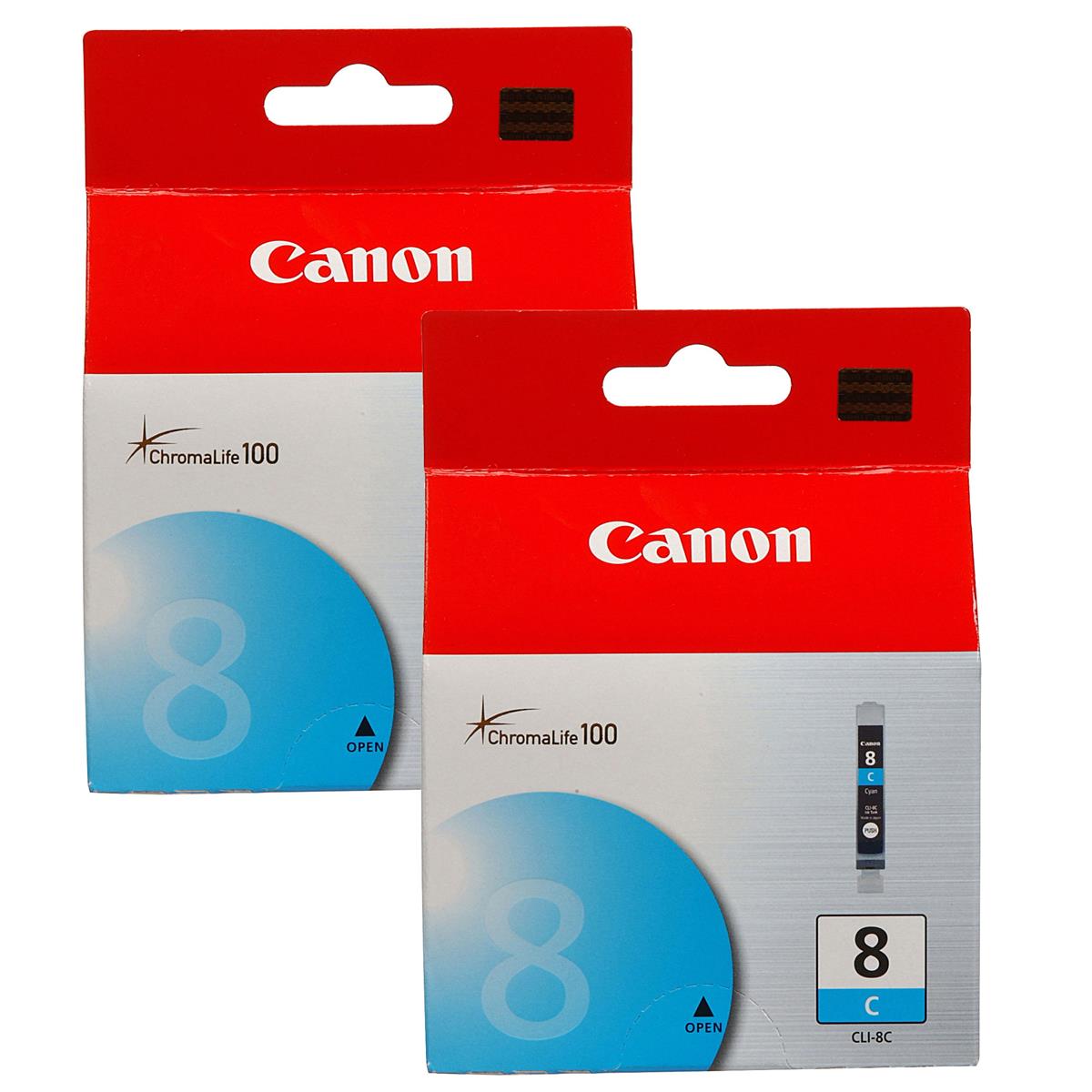 

Canon CLI-8C Cyan Ink Cartridge for the PIXMA iP, MP, MX and PRO Series, 2-Pack