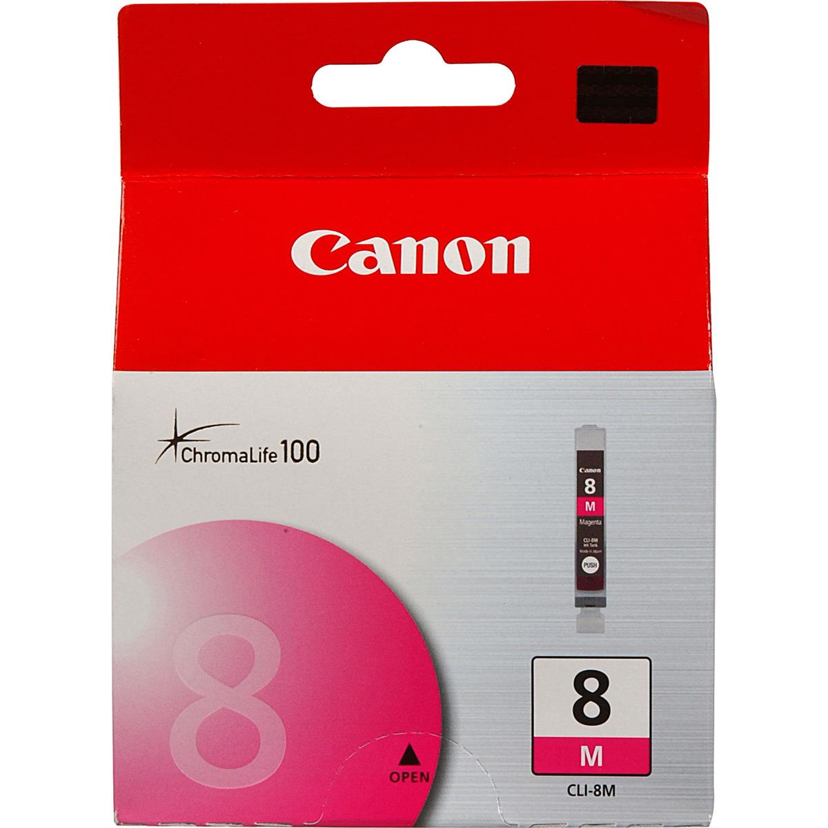 Image of Canon CLI-8M Magenta Ink Cartridge for Select PIXMA iP