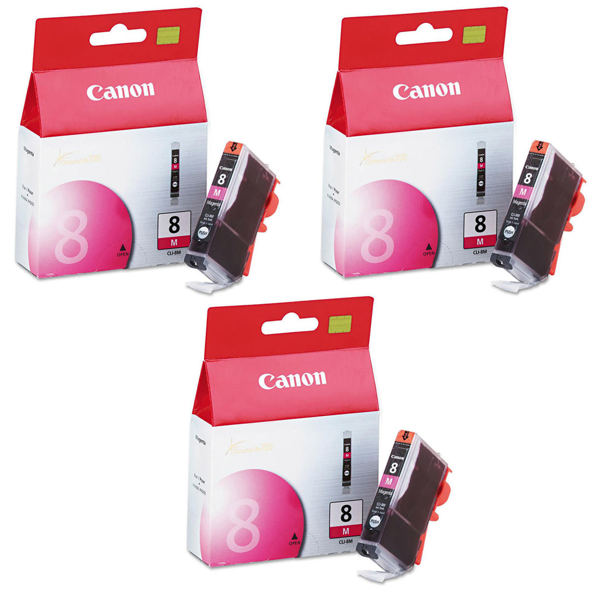 

Canon CLI-8M Magenta Ink Cartridge for the PIXMA iP, MP, MX & PRO Series, 3-Pack