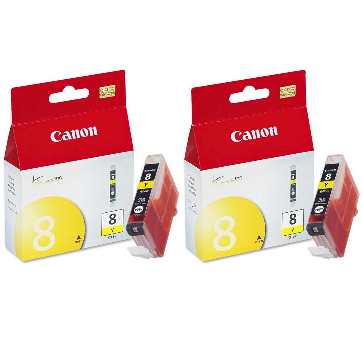

Canon 2 Pack CLI-8Y Yellow Ink Cartridge for the PIXMA iP, MP, MX and PRO Series