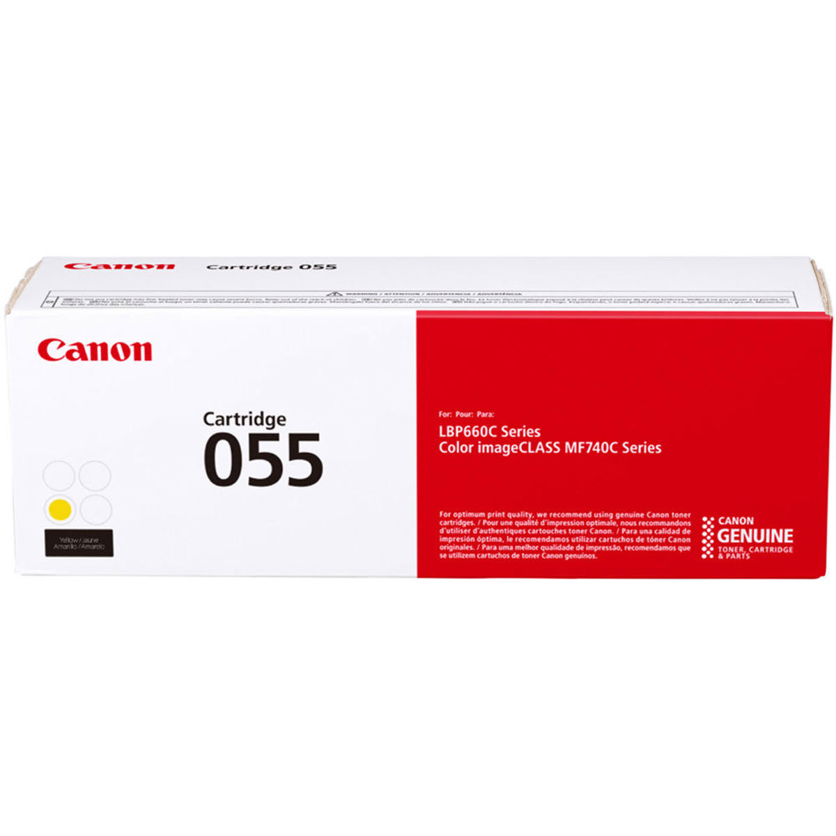 Картридж с тонером Canon CRG 055 стандартной емкости для MF743 и MF741, желтый