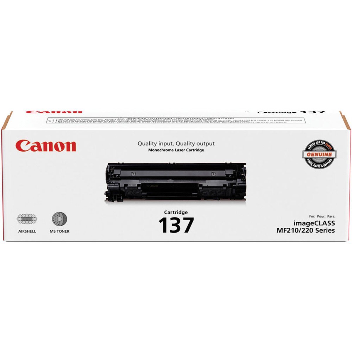 

Canon 137 Full Yield Cartridge f/MF212w, MF216n, MF227dw, MF229dw Laser Printers