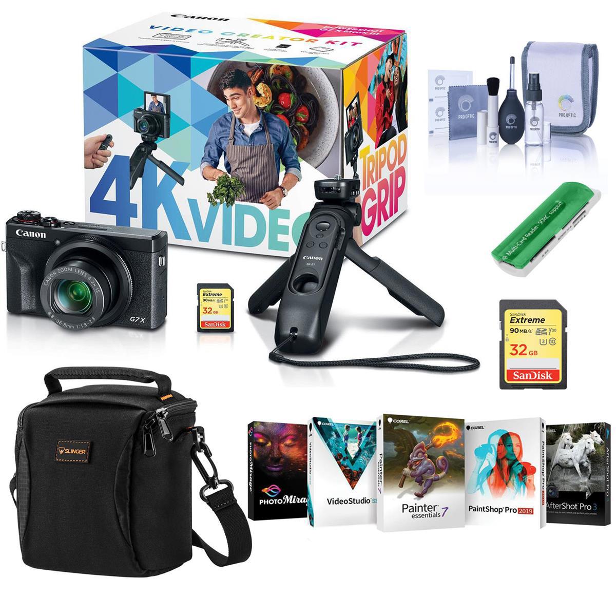 

Canon PowerShot G7 X Mark III Video Creator Kit, With Free PC Accessory Bundle