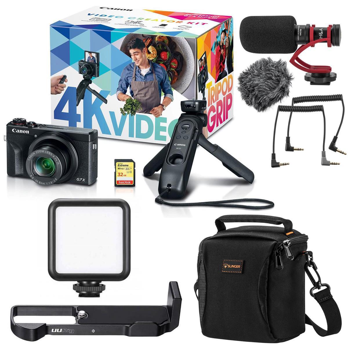 

Canon PowerShot G7 X Mark III Video Creator Kit - With Mic And Accessory Bundle