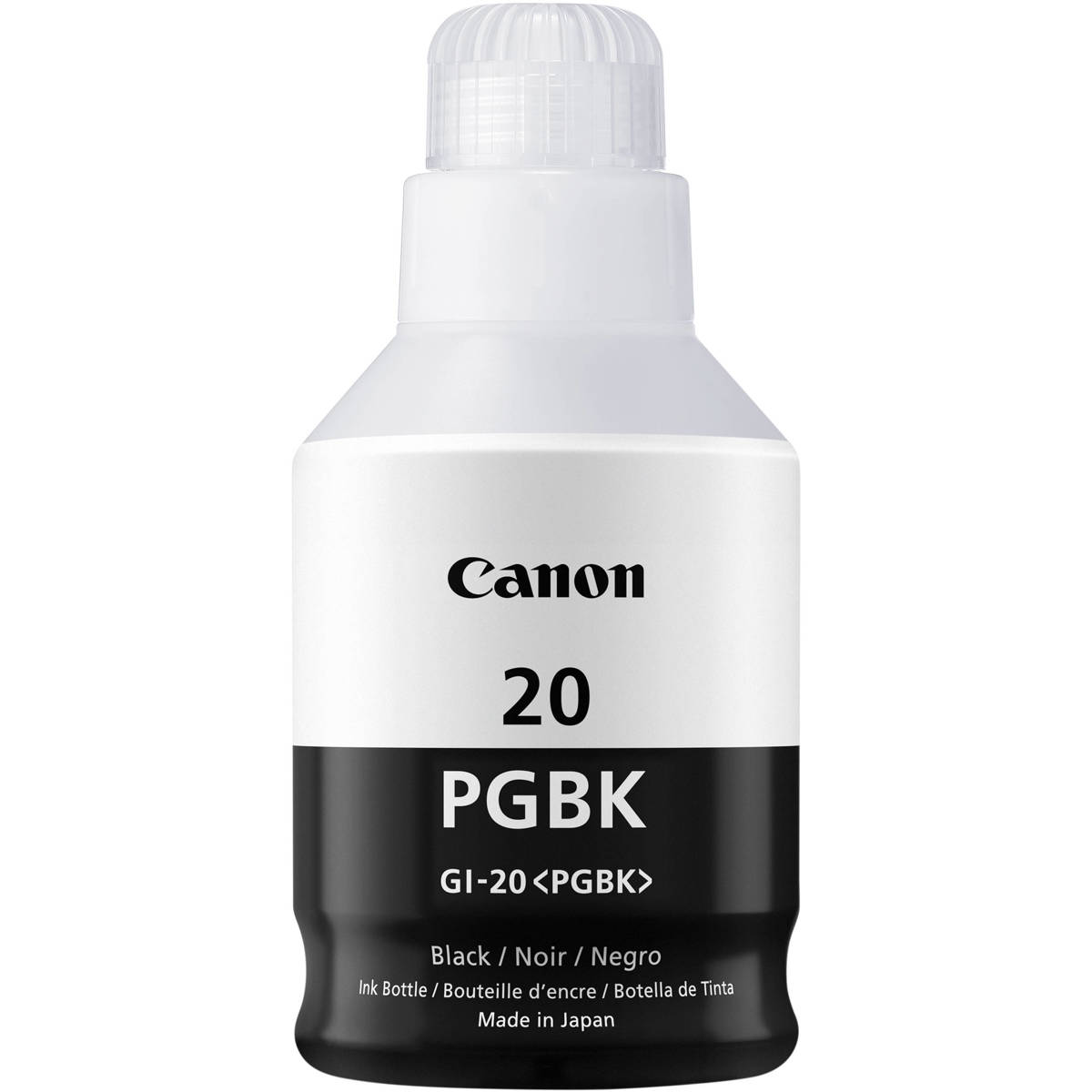 Флакон с черными пигментными чернилами Canon GI-20 для принтеров PIXMA G серии MegaTank, 70 мл
