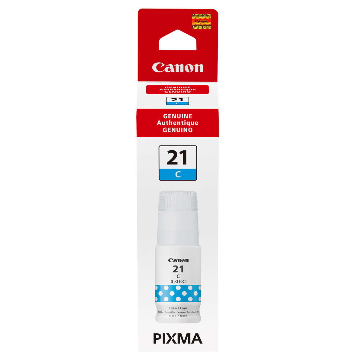

Canon GI-21 70 ml Cyan Ink Bottle for Select PIXMA Printers