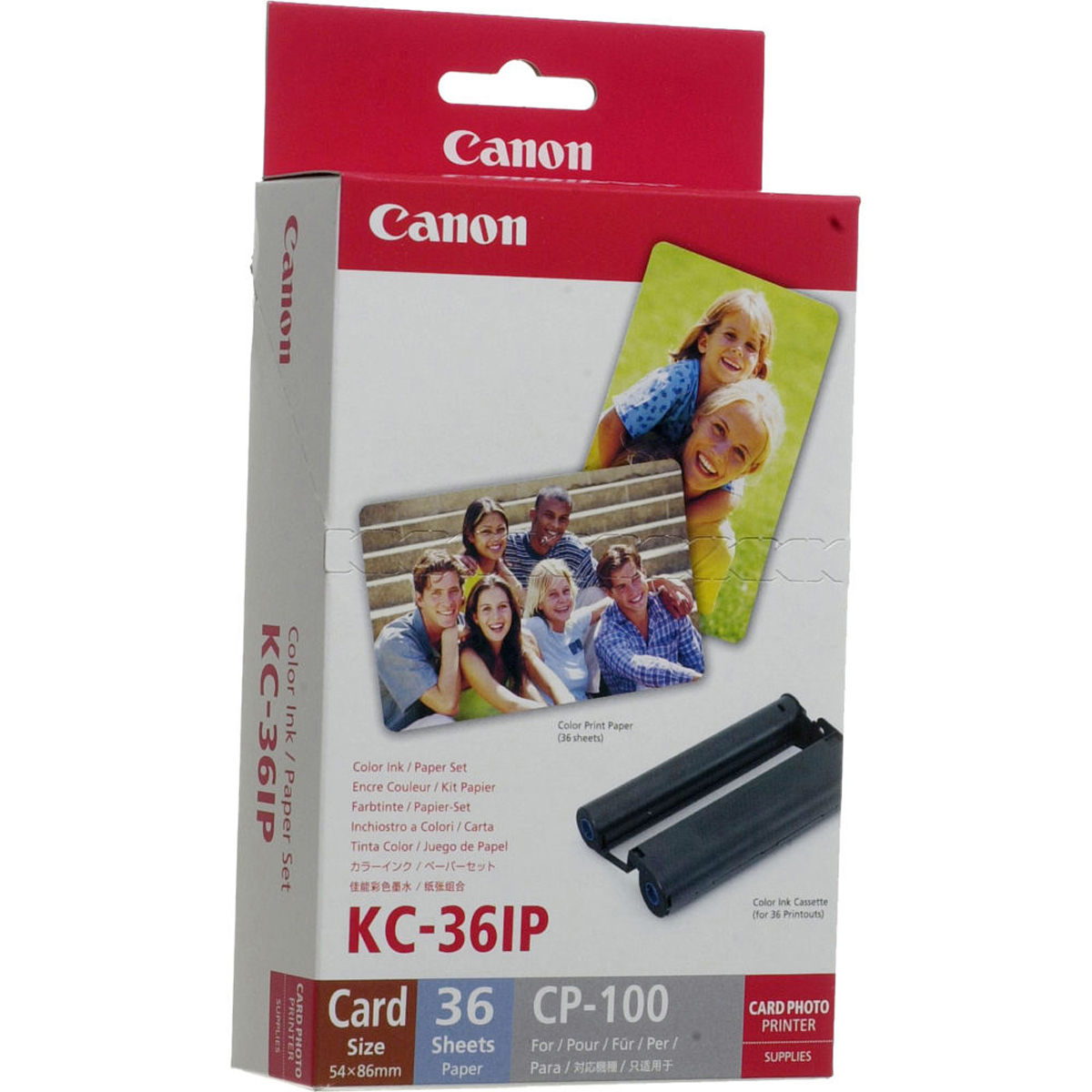 

Canon KC-36IP Color Ink and Paper Set SELPHY CP Printers, 36 2.1" x 3.4" Sheets