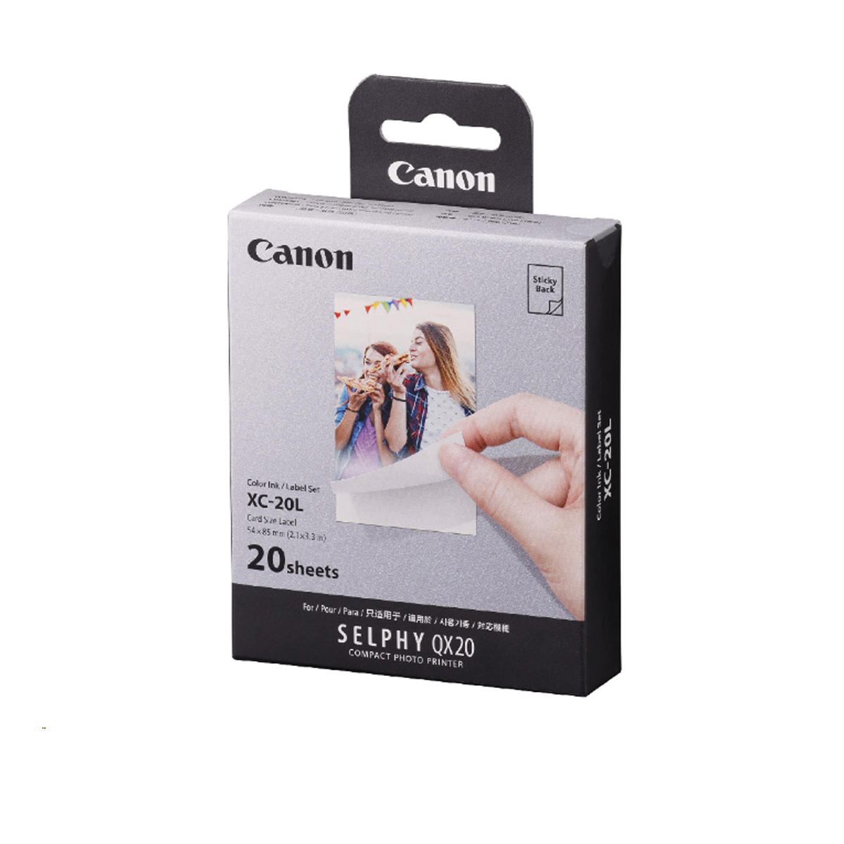 

Canon XC-20L Color Ink/Paper Set for SELPHY QX20 Photo Printer, 20 Sheets