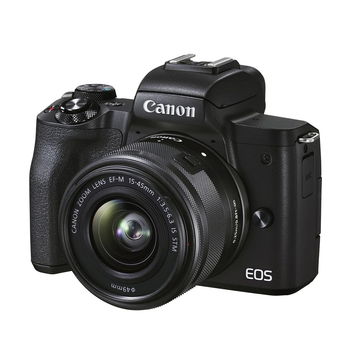 Image of Canon EOS M50 Mark II Camera with EF-M 15-45mm f/3.5-6.3 IS STM Lens