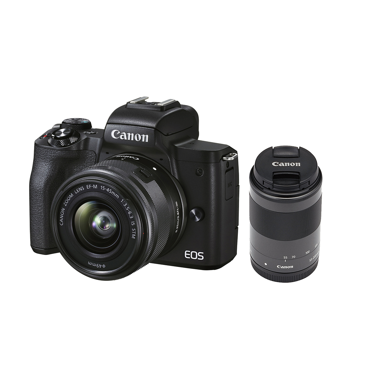 

Canon EOS M50 Mark II Camera with EF-M 15-45mm & EF-M 55-200mm IS STM Lens,Black