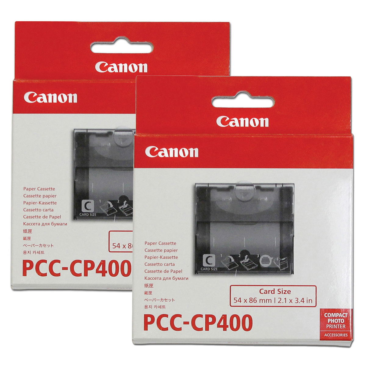 

Canon 2x PCC-CP400 Card Size Paper Cassette for SELPHY CP900 and CP910 Printers