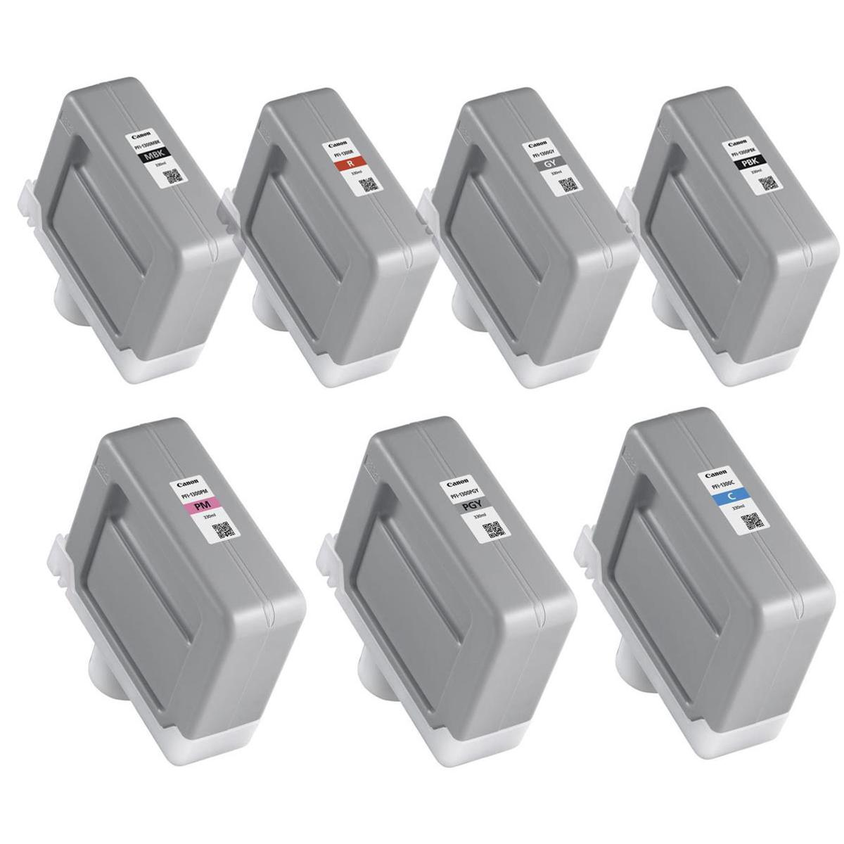 

Canon PFI-1300 330ml Pigment 7x Ink Tank Bundle for the imagePROGRAF PRO Series