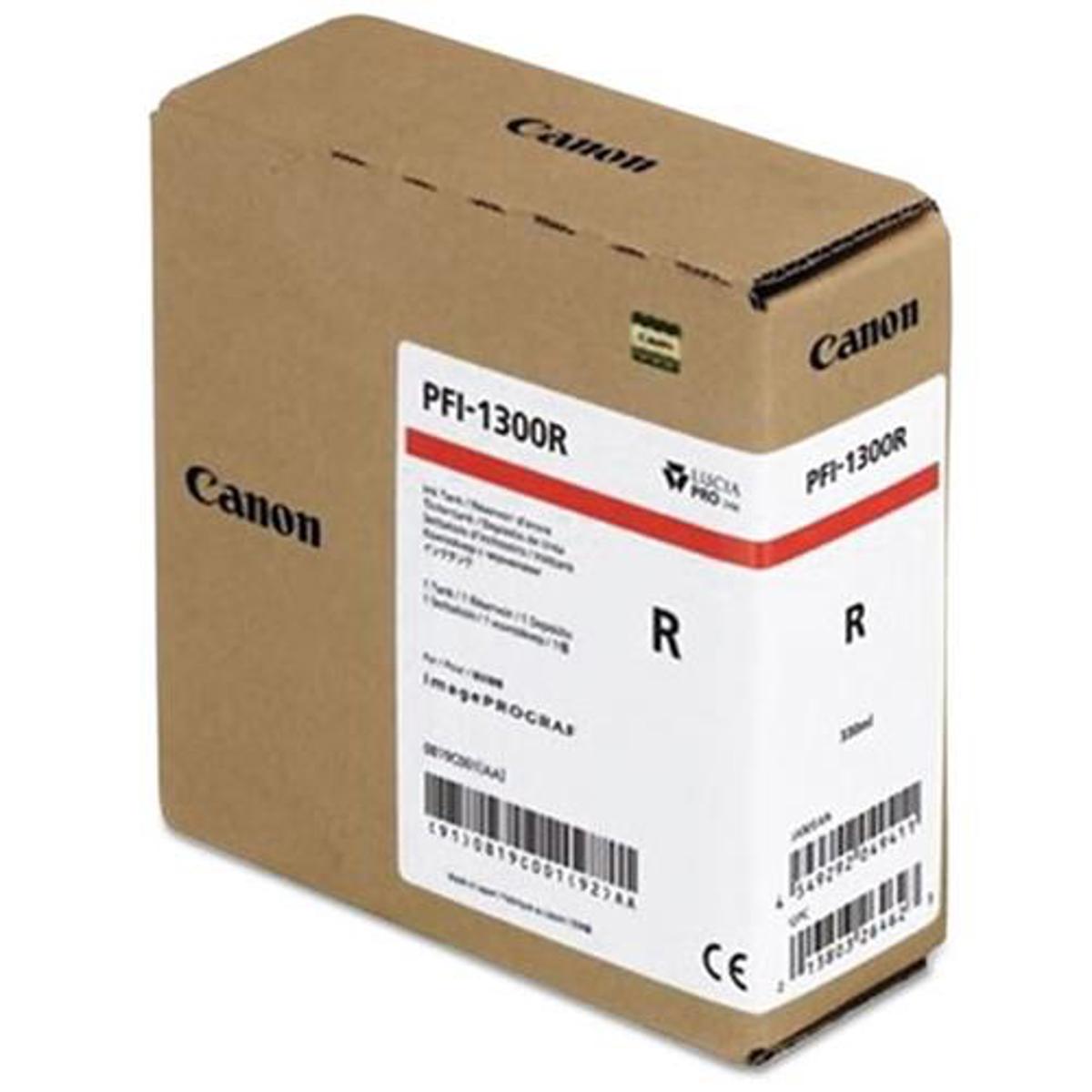 

Canon PFI-1300 330ml Red Pigment Ink Tank for imagePROGRAF PRO Series Printers