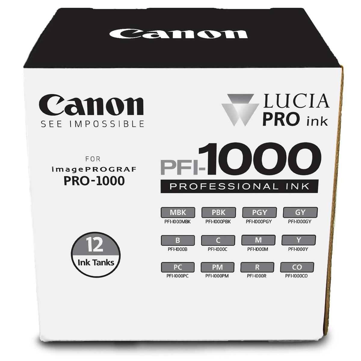 Photos - Ink & Toner Cartridge Canon PFI-1000 12 Ink LUCIA PRO Pack for imagePROGRAF PRO-1000 0545C006 