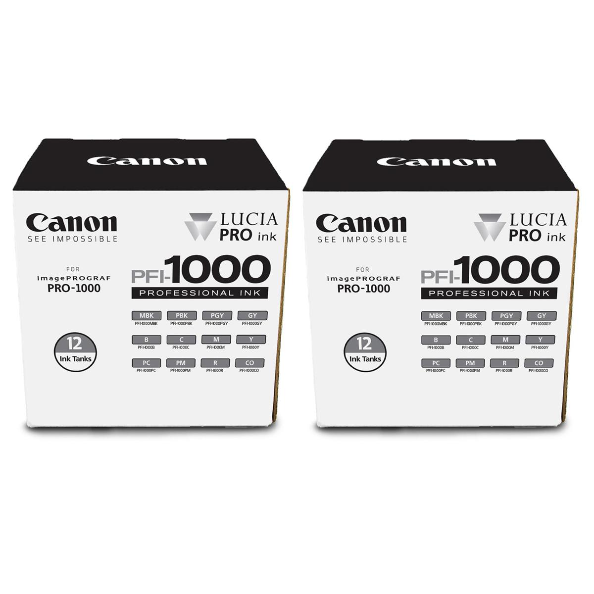 

Canon 2 Pack PFI-1000 12 Ink LUCIA PRO Pack for imagePROGRAF PRO-1000
