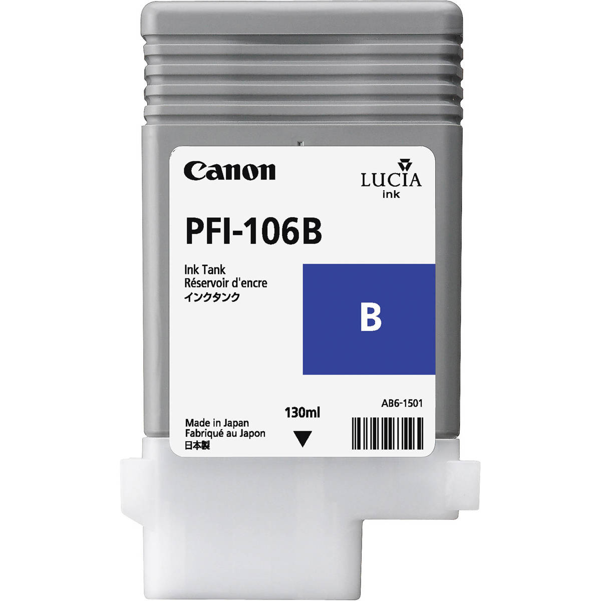 

Canon PFI106 Pigment Ink Tank, 130ml, Blue
