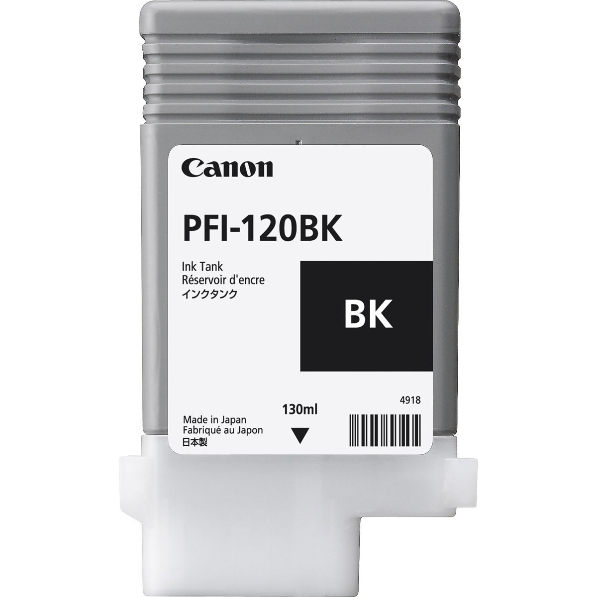 

Canon PFI-120 130ml Pigment Ink Tank for imagePROGRAF PRO and TM Printers, Black