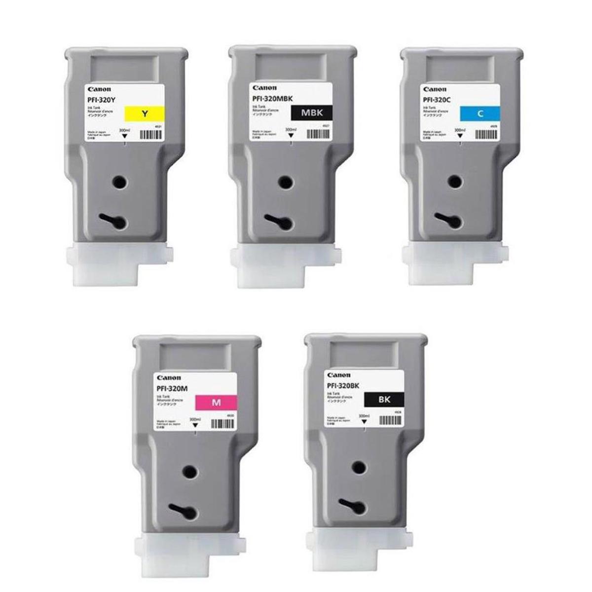 

Canon PFI-320 300ml Pigment Ink Tank Bundle for imagePROGRAF Printers
