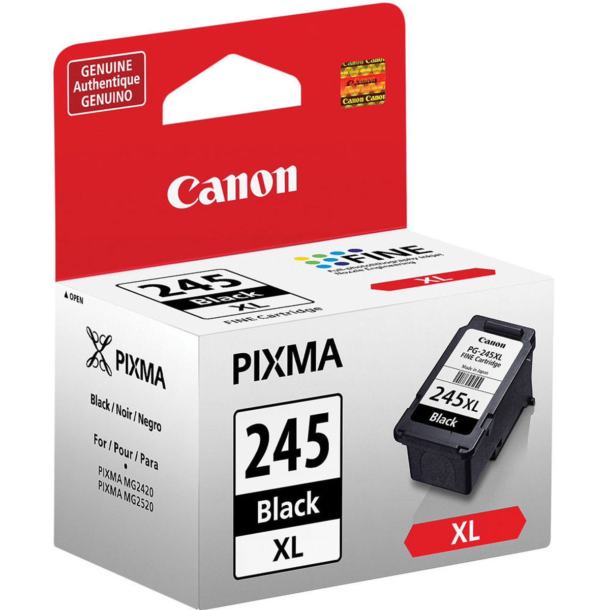 

Canon PG-245 XL High Capacity Black Ink Cartridge for PIXMA Printers - 12ml