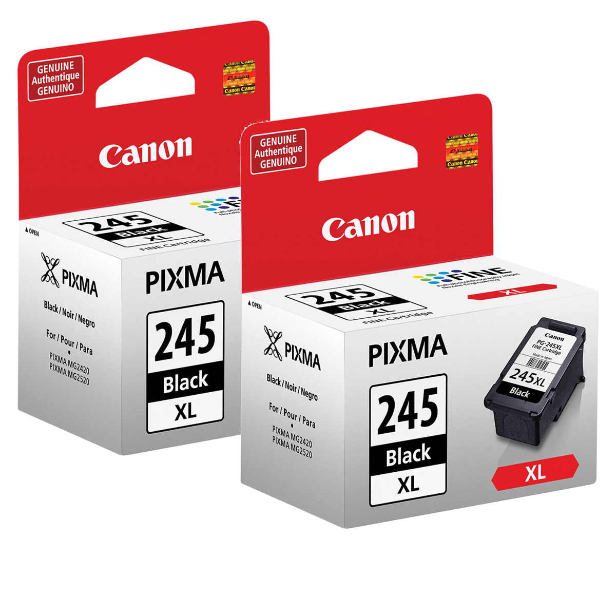 

Canon 2x PG-245 XL High Capacity Black Ink Cartridge for PIXMA Printers - 12ml