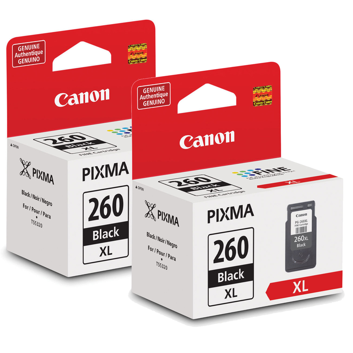 

Canon 2 Pack PG-260XL Black Ink Cartridge