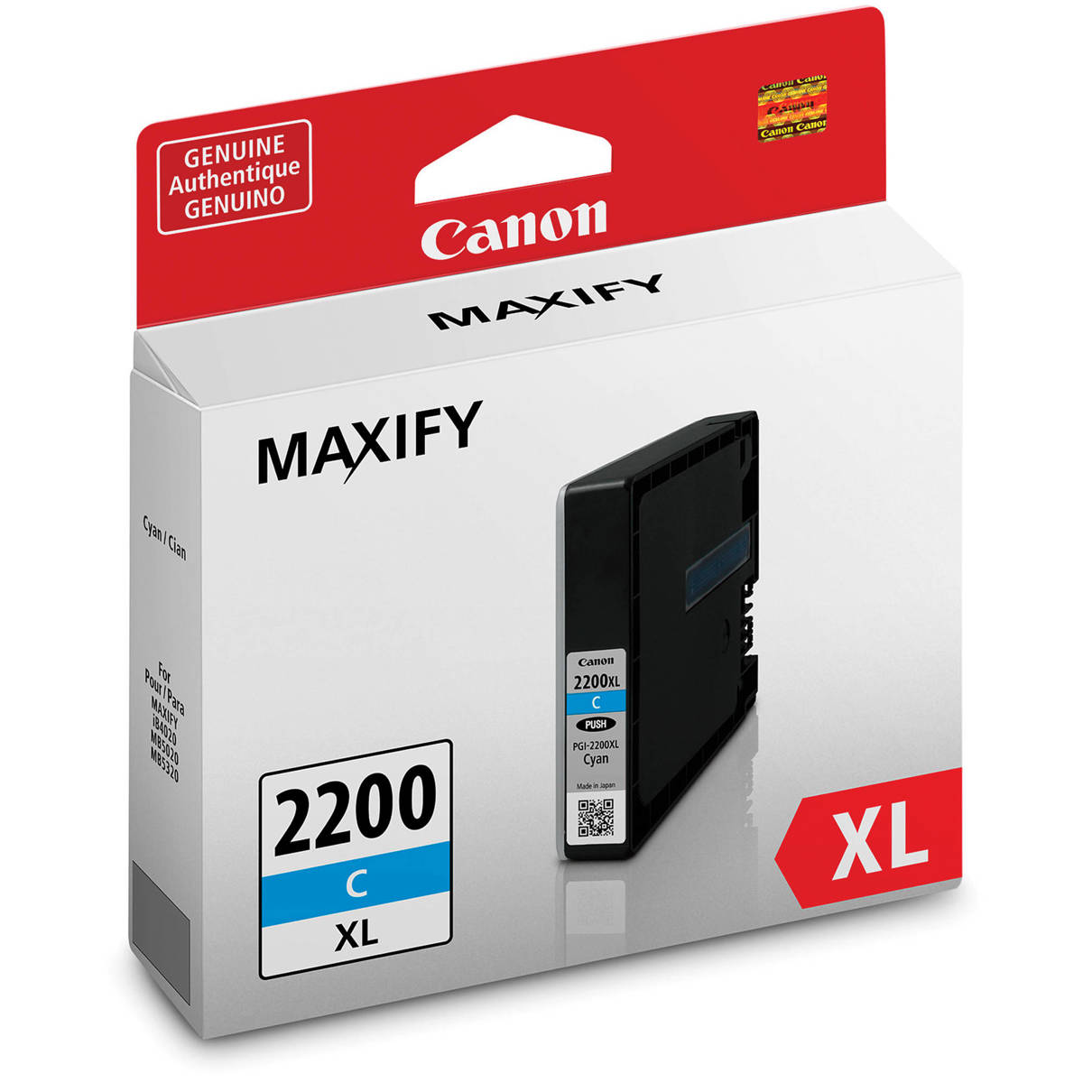 

Canon PGI-2200 XL Cyan Pigment Ink Tank for Select MAXIFY Series Printers