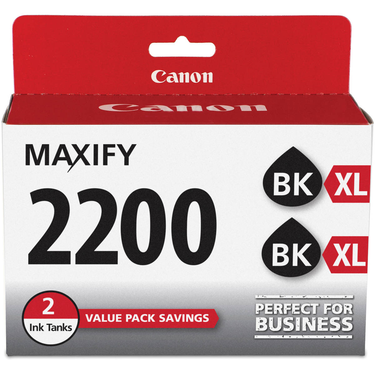 

Canon PGI-2200 XL Pigment Ink Tanks for Select MAXIFY Printers, 2 Pack, Black