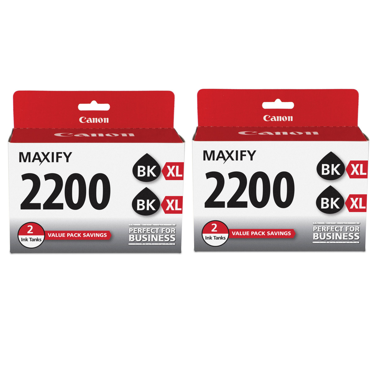 

Canon 2x PGI-2200 XL Black Ink Tanks for Select MAXIFY Series Printers, 2-Pack