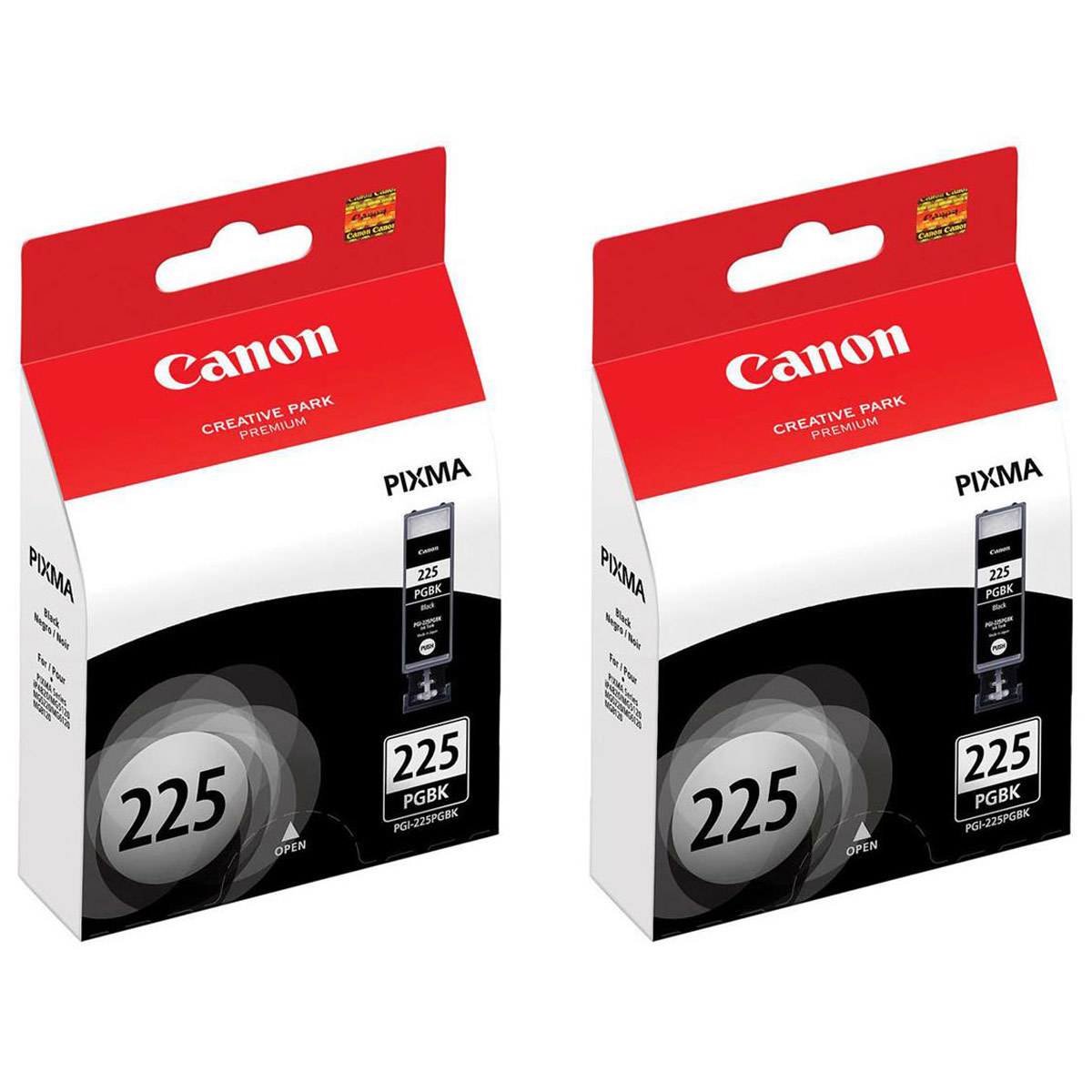 

Canon PGI-225 Pigment Black Ink Tank for Select PIXMA Printers, 2-Pack