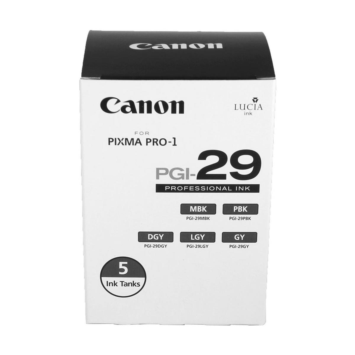 Image of Canon PGI-29 Five Monochrome Pack of Ink Tanks