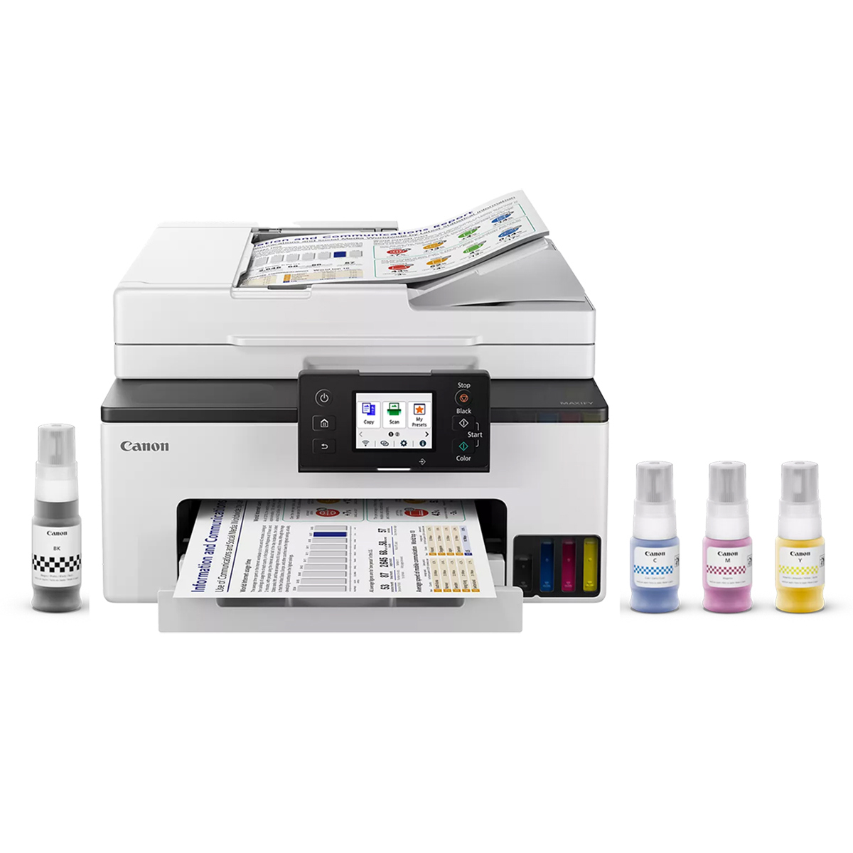 

Canon MAXIFY GX2020 Wireless MegaTank Small Office AIO Color Inkjet Printer, Fax