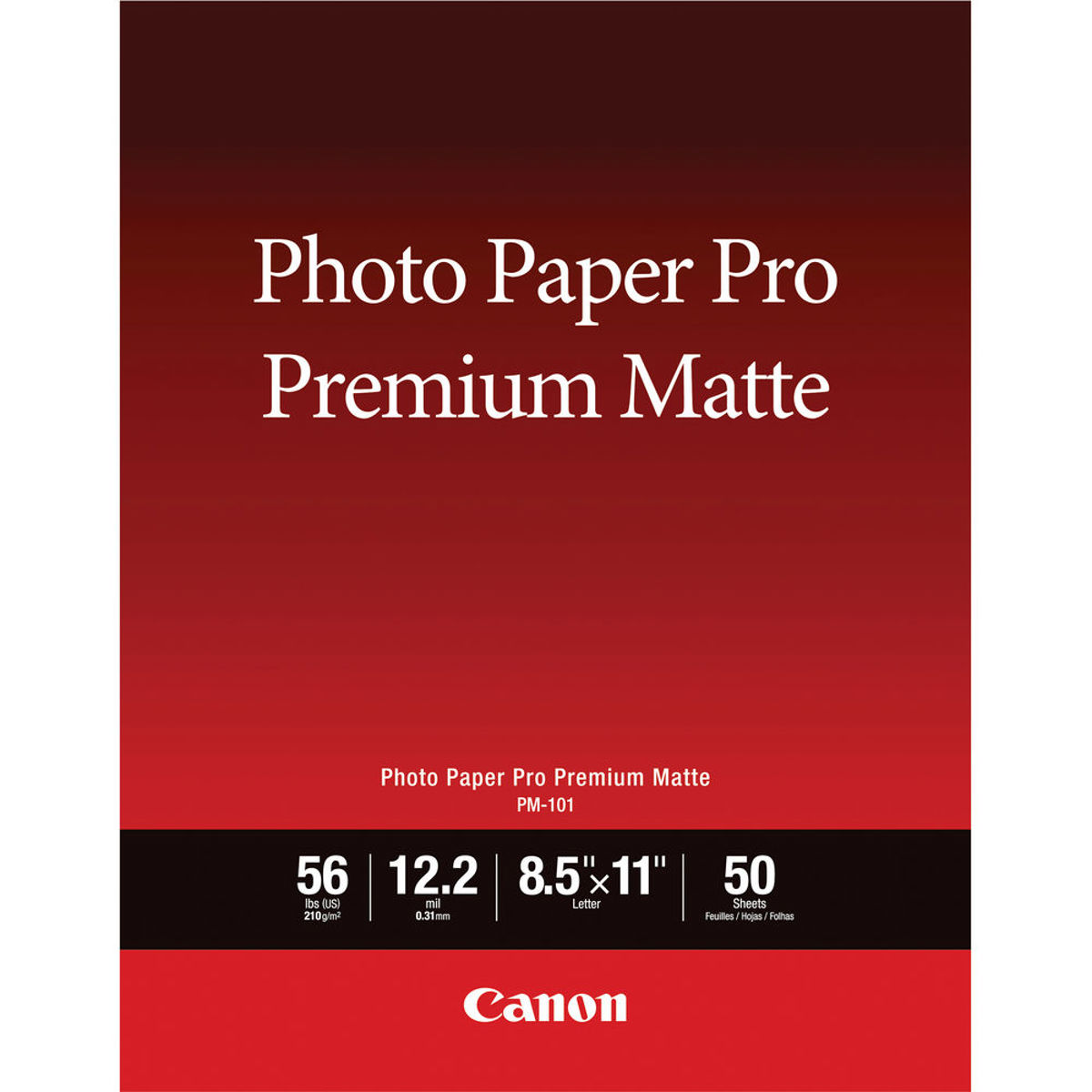 Image of Canon Pro PM-101 Matte Premium Photo Paper (8.5x11&quot;)