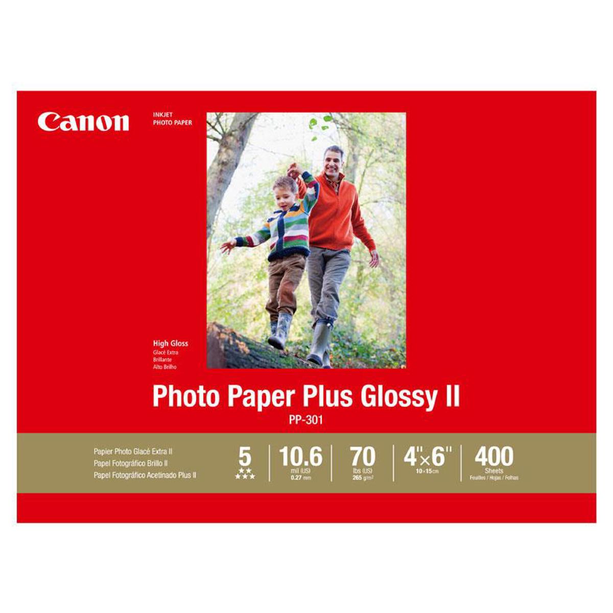 

Canon PP-301 Glossy Photo Paper (4x6"), 400 Sheets