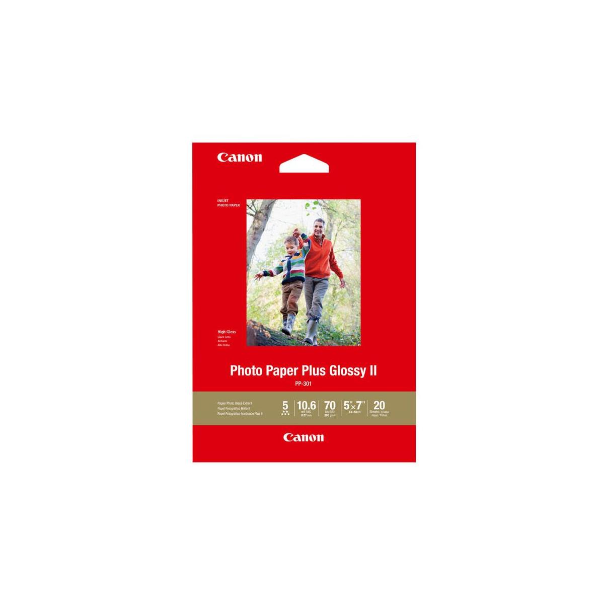 Image of Canon PP-301 Glossy Photo Paper (5x7&quot;)