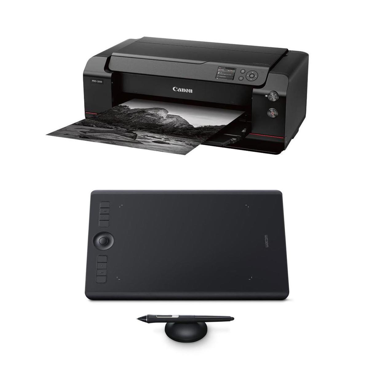 

Canon imagePROGRAF PRO-1000 Printer with Wacom Intuos Pro Creative Display