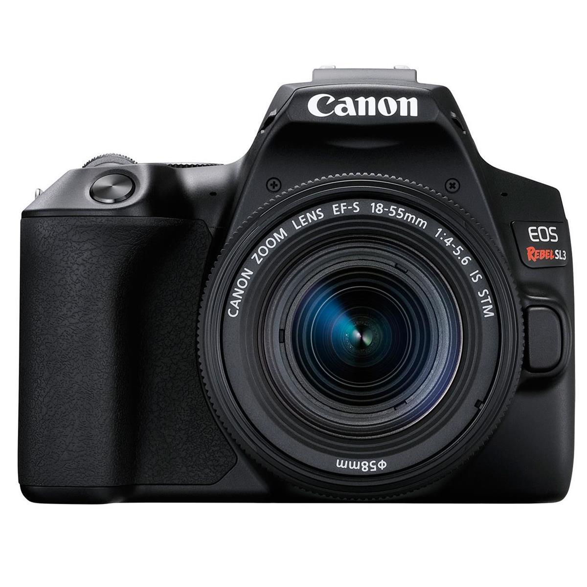 Canon EOS Rebel SL3 DSLR Camera with EF-S 18-55mm f/4-5.6 IS STM Lens - Black