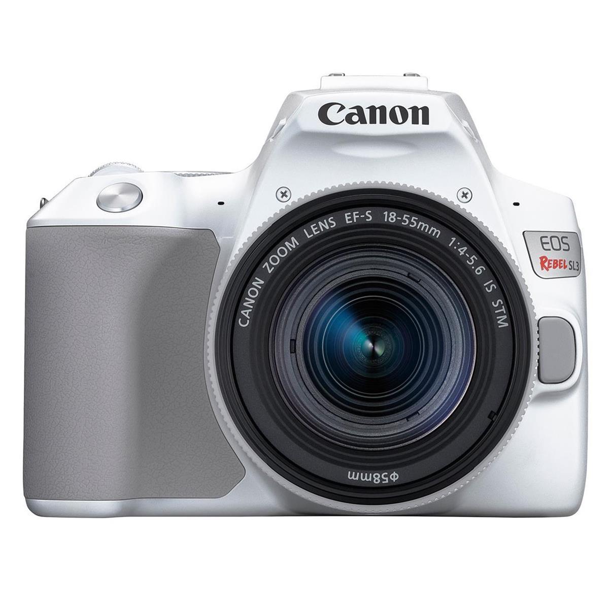 Canon EOS Rebel SL3 DSLR Camera with EF-S 18-55mm f/4-5.6 IS STM Lens - White
