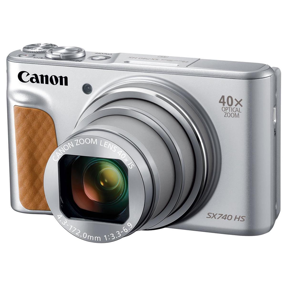 Canon PowerShot SX740 HS Digital Camera, Silver -  2956C001