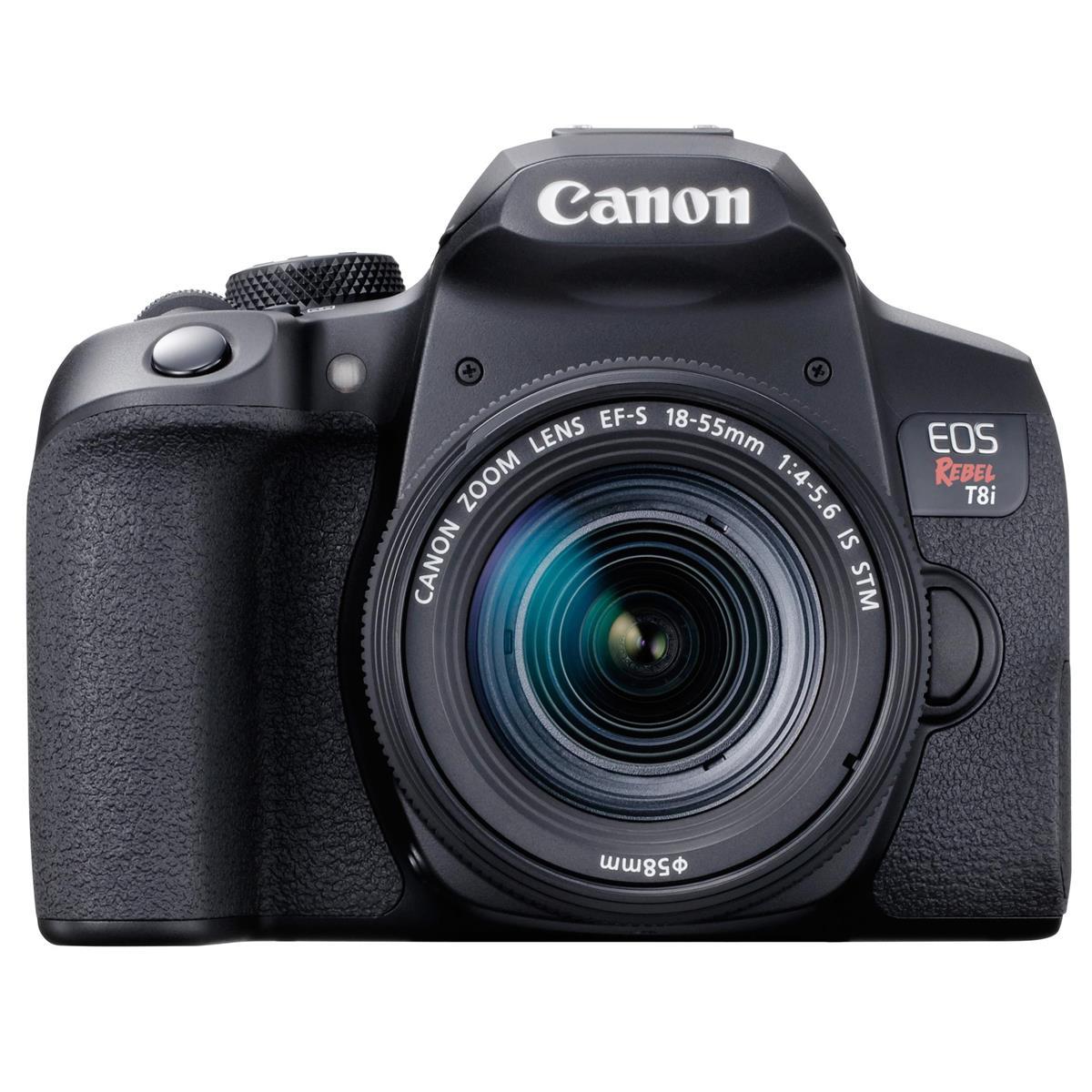 Canon EOS Rebel T8i DSLR Camera with EF-S 18-55mm f/4-5.6 IS STM Lens