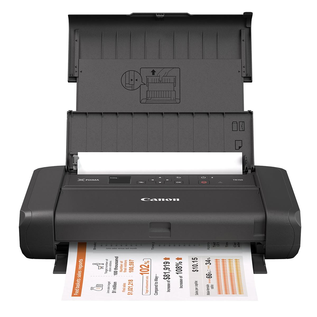 Image of Canon PIXMA TR150 Wireless Portable Color Inkjet Printer