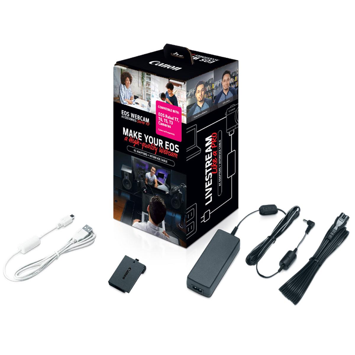 Image of Canon Webcam Accessories Starter Kit for EOS Rebel T7